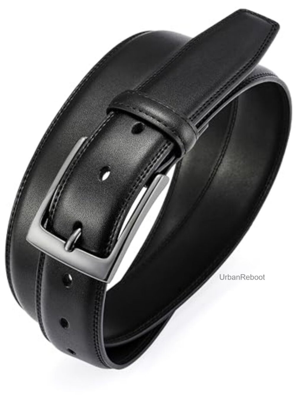 Men's Genuine Leather Dress Belts – 1.25" Wide, Single Prong Buckle